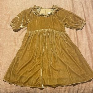 Noralee Gold Velvet Dress - Worn only once for hours as a flower girl. Perfect.